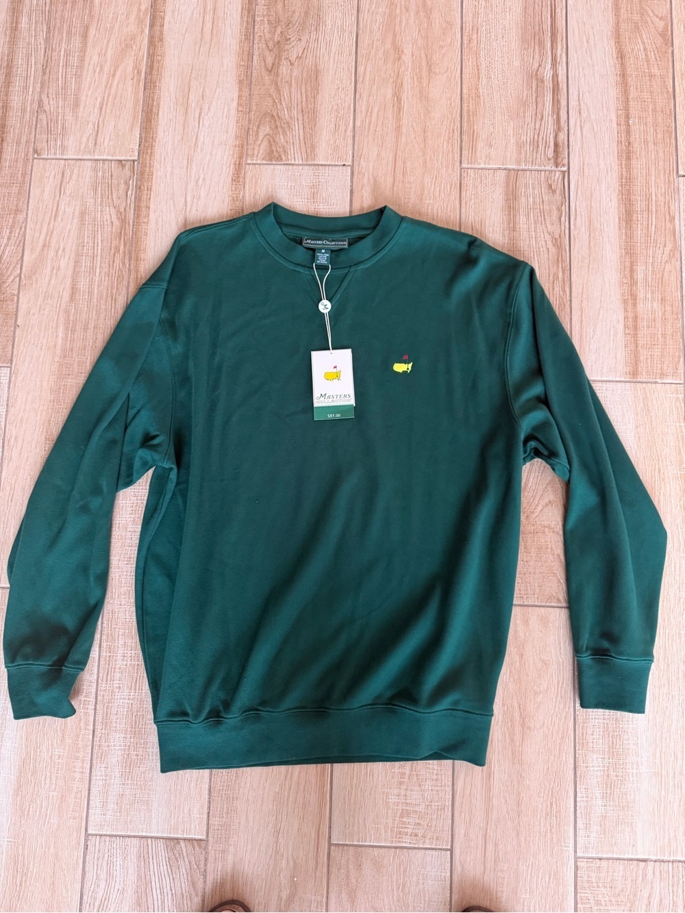 Masters Collection Green Crewneck Sweatshirt Medium NWT Pima Cotton Size M